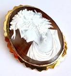 Cameo Zilver, Extra grote camee Bacchus, god van de wijn,