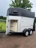 Degelijke Humbaur vol-alu 2-paards met zadelkamer!, Dieren en Toebehoren, Paarden en Pony's | Trailers en Aanhangwagens, Ophalen