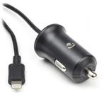 USB autolader | Nedis | 1 meter (Lightning, 12W, Zwart), Verzenden, Nieuw