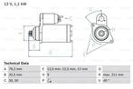 Startmotor / Starter VOLKSWAGEN VENTO (1.4,1.6,1.8), Auto-onderdelen, Motor en Toebehoren, Ophalen of Verzenden, Nieuw