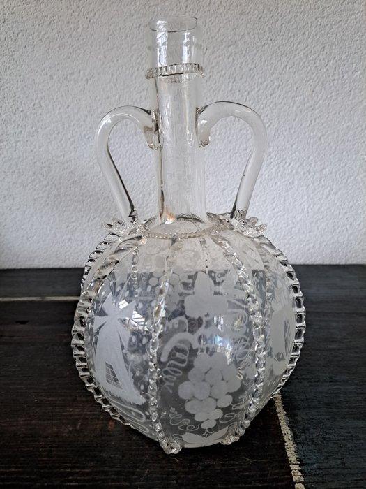 Fles - Glas - Bruidsfles, Antiek en Kunst, Antiek | Glas en Kristal