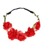 Haarband Bloemen Duo Rood, Nieuw