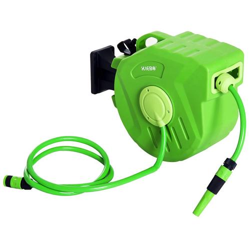 TRUUSK Slanghaspel 20+2m Automatische Slangoproller Zwenkbaa, Tuin en Terras, Tuinslangen, Nieuw, Verzenden