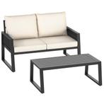 Loungeset Captive in touwontwerp - Set 2 (1 x bank / 1 x taf, Verzenden, Nieuw