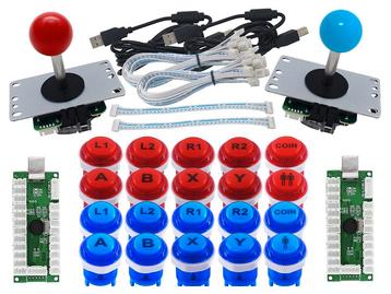 A-E HQ 2-player Arcade Combo Set met MX Silent SNES Styl... beschikbaar voor biedingen