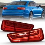 ANZO 2012-2018 Audi A6 LED Taillight Black Housing Red/Clear, Ophalen of Verzenden, Nieuw