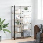 vidaXL Boekenrek 100x32x170 cm bewerkt hout en ijzer sonoma, Huis en Inrichting, Kasten | Boekenkasten, 100 tot 150 cm, Verzenden