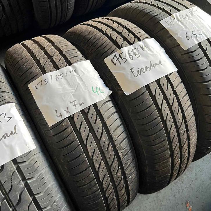 2 x Firestone 175-65-14 Zomerbanden 7mm, Auto-onderdelen, Banden en Velgen, 14 inch, Zomerbanden, 175 mm, Personenwagen, Gebruikt