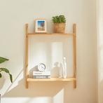 Wandrek Tingvoll 85x65x25 cm bamboe naturel [en.casa], Huis en Inrichting, Woonaccessoires | Wandplanken en Boekenplanken, Verzenden