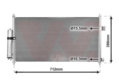 LUCHTCONDENSATOR VOOR NISSAN X-TRAIL T30 2001-2003, Auto-onderdelen, Airco en Verwarming, Nieuw, Ophalen of Verzenden