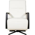 Leren Fauteuil Award - Toledo Leer Bianco - Stervoet Zwart, Huis en Inrichting, Fauteuils, Fauteuil Award - Toledo leer Bianco - Stervoet zwart past perfect in uw interieur als u woonstijl: Industrieel, Modern is.