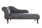 Chesterfield chaise longue 170cm antiekgrijs met, Ophalen of Verzenden, Nieuw