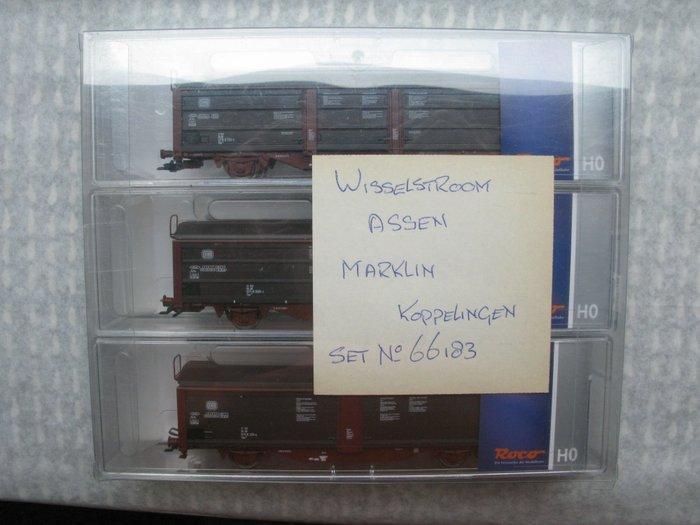 Roco H0 - 66183 - Modeltrein goederenwagonset (1) - Set met, Hobby en Vrije tijd, Modeltreinen | H0