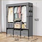 Canvas Garderobekast – Opvouwbare Kledingkast met Planken, Huis en Inrichting, Kasten | Kledingkasten, Verzenden, Nieuw