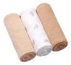 Baby Ono Crinkled Beige/Nougat 3 Stuks Hydrofiel Luiers, Verzenden, Nieuw