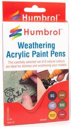 Humbrol - Humbrol Weathering Pens (6/22) *hav0100, Hobby en Vrije tijd, Nieuw, 1:50 tot 1:144