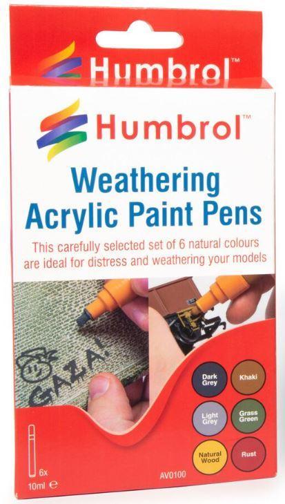 Humbrol - Humbrol Weathering Pens (6/22) *hav0100, Hobby en Vrije tijd, Modelbouw | Overige, 1:50 tot 1:144, Nieuw