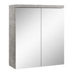 Badkamerkast Toledo 60 x 20 x 60 cm Beton Grijs Spiegelkast, Huis en Inrichting, Verzenden, Nieuw