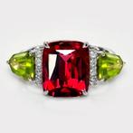 Zonder minimumprijs - Ring - 14 karaat Witgoud, HRD 6,35 ct, Nieuw