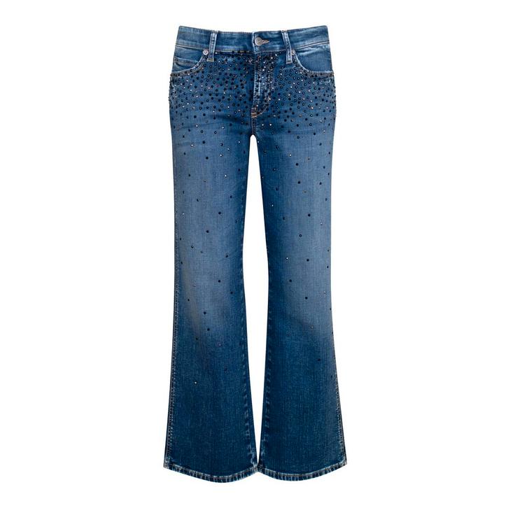Cambio • blauw Francesca jeans steentjes • 36, Kleding | Dames, Spijkerbroeken en Jeans, Blauw, Nieuw, Verzenden