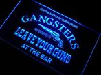 Gangsters leave neon bord lamp LED cafe verlichting reclame, Huis en Inrichting, Lampen | Overige, Nieuw, Verzenden