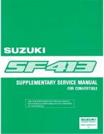 1991 SUZUKI SWIFT WERKPLAATSHANDBOEK SUPPLEMENT ENGELS