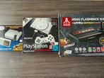 Atari, Nintendo, Sony - Lot Mini Consoles Atari - PS1 - NES, Spelcomputers en Games, Nieuw