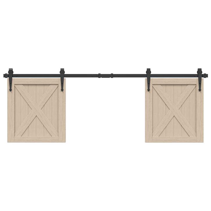 vidaXL Ophangset voor schuifdeur 152 cm koolstofstaal, Doe-het-zelf en Verbouw, Overige Doe-het-zelf en Verbouw, Nieuw, Verzenden