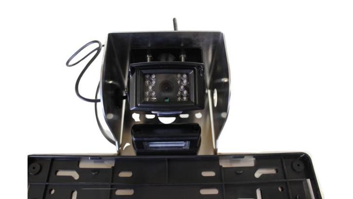 RVS grote vierkante kentekenplaathouder MET camerahouder, Auto diversen, Kentekenplaathouders, Verzenden