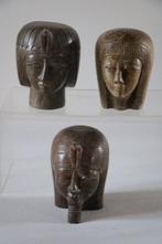 Figuur - Drie Egyptische Koningen  (3) - steen, Antiek en Kunst