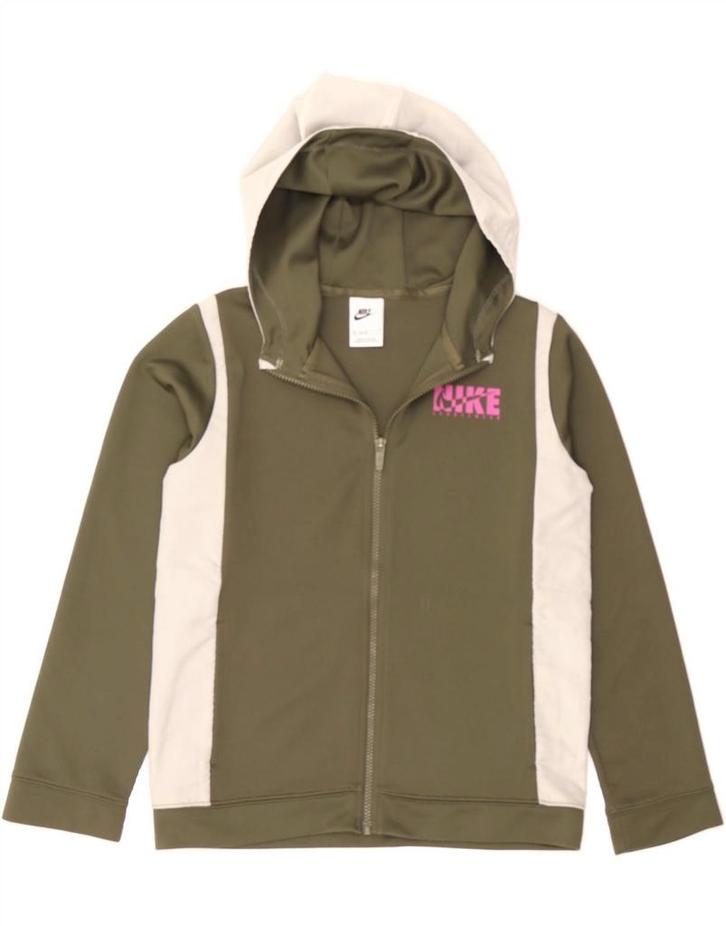 NIKE Boys Graphic Zip Hoodie Sweater 12-13 Years Large Khaki, Kleding | Heren, Truien en Vesten, Verzenden