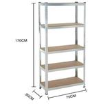5-laags Galvaniseerde Stellingkast – Metalen Opslagrek 875kg, Huis en Inrichting, Verzenden, Nieuw