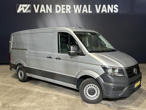 Volkswagen Crafter 2.0 TDI 141pk L3H2 L2H1 Euro6 Airco | Cam, Auto's, Bestelauto's, Dealer onderhouden, Lease, Zwart, Handgeschakeld