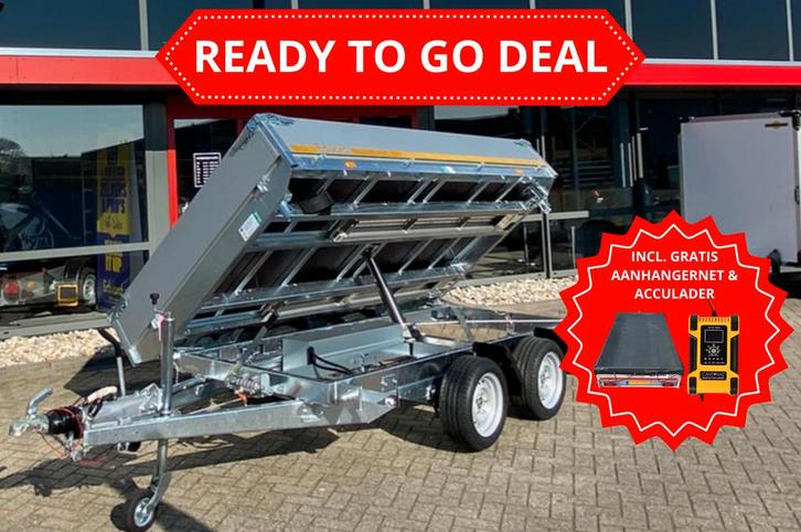 READY TO GO DEAL - Eduard driezijdige kipper 3500 kg, Auto diversen, Aanhangers en Bagagewagens, Ophalen of Verzenden