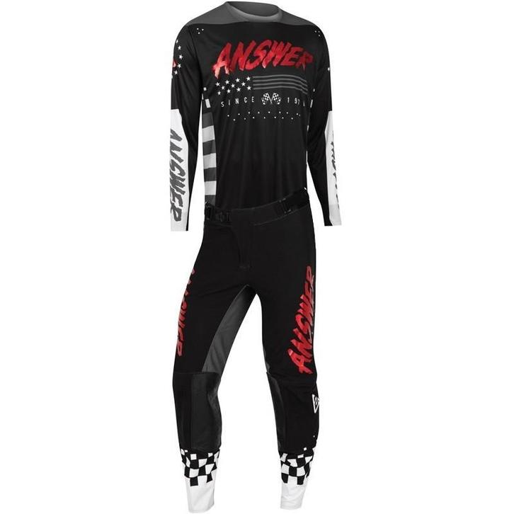 Motorcross kleding set Answer Elite  - Rood / Zwart, Motoren, Kleding | Motorkleding, Nieuw met kaartje, Motorcrosskleding, Verzenden