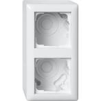 Gira System 55 opbouwbehuizing 2V + afdekraam zuiver wit -, Ophalen of Verzenden, Nieuw