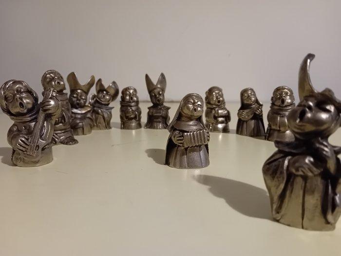 Tinnen figuurtje - Musici (11) - Zinklegering, Antiek en Kunst, Curiosa en Brocante