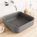 MONDIAZ BINX Waskom solid surface 36cm kleur DarkGrey /, Doe-het-zelf en Verbouw, Sanitair, Ophalen of Verzenden, Nieuw, Overige typen