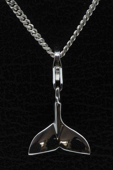 Zilveren Walvisstaart klein hanger en/of bedel, Sieraden, Tassen en Uiterlijk, Bedels, Verzenden