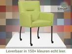 Leren eetkamerstoel Lucky - Toledo Lime (felgroen), Overige kleuren, Bohemian, Industrieel, Modern, Scandinavisch, Nieuw, Leer