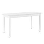 Eettafel Den Haag 140x60x75 cm voor 6 stoelen wit, Nieuw, Verzenden