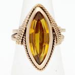 Ring - 18 karaat Geel goud Saffier, Nieuw