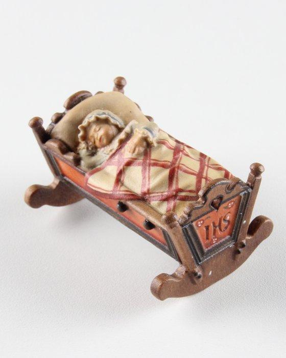 Lepi - Snijwerk, Jezus-kind Kerstgroep - 6 cm - Hout, Antiek en Kunst, Antiek | Boeken en Bijbels