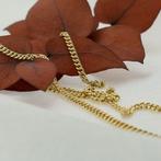 Gouden gourmet schakel ketting | 43 cm (schakelketting), Ophalen of Verzenden, Gebruikt, Overige kleuren, Goud