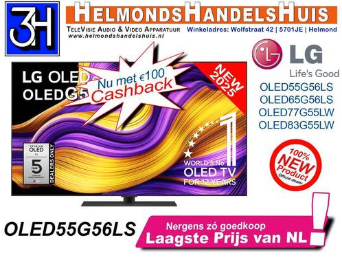 Nieuwe LG OLED55G56LS 55 inch 4K OLED TV NL model + cashback, Audio, Tv en Foto, Televisies, 100 cm of meer, Smart TV, 120 Hz