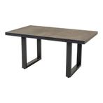 Murcia negro uittrektafel 140x85 cm - antraciet, Huis en Inrichting, Ophalen of Verzenden, Nieuw