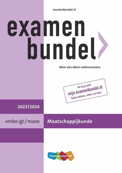 Examenbundel vmbo gtmavo Maatschappijkunde 202 9789006648218, Boeken, Studieboeken en Cursussen, Zo goed als nieuw, Verzenden