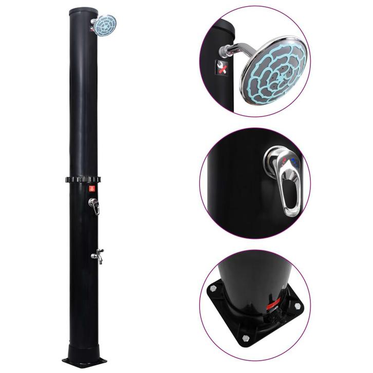 vidaXL Buitendouche solar met douchekop en kraan 40 L, Tuin en Terras, Zwembad-toebehoren, Nieuw, Verzenden