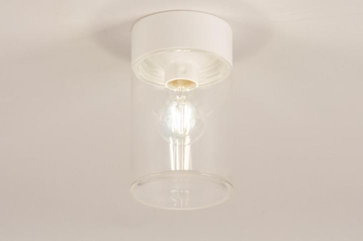 Rietveld Plafondlampen - Wit - Glas, Metaal, Aluminium, Huis en Inrichting, Lampen | Plafondlampen, Verzenden