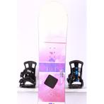 148 dames snowboard SALOMON LOTUS white/pink, woodcore, FLAT, Sport en Fitness, Snowboarden, Verzenden, Gebruikt, Board